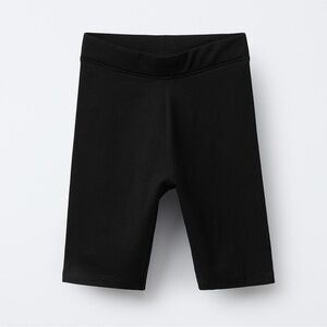 NWOT Zara Kids Classic Black Leggings Girls Biker Shorts Size 8